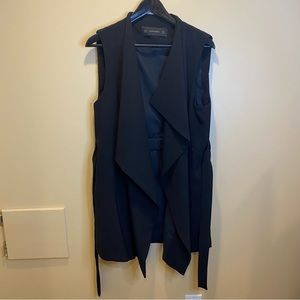 Zara sleeveless open front jacket M
